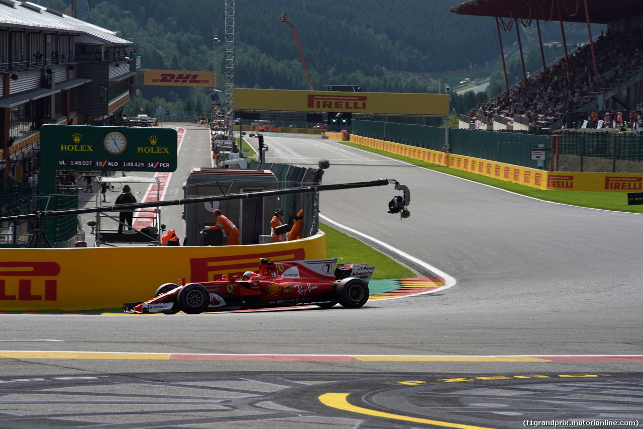 GP BELGIO, 25.08.2017 - Prove Libere 1, Kimi Raikkonen (FIN) Ferrari SF70H