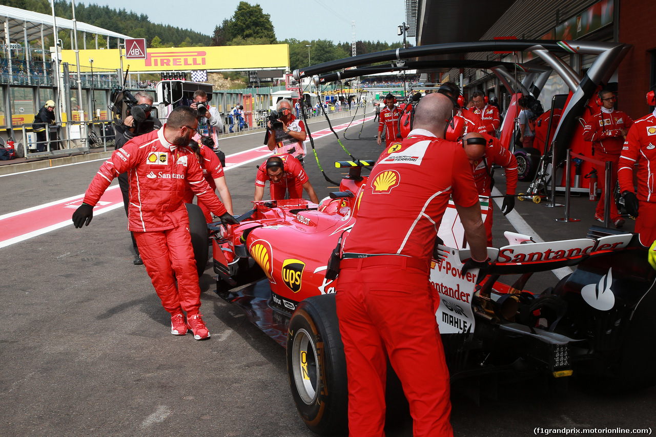 GP BELGIO, 25.08.2017 - Prove Libere 1, Kimi Raikkonen (FIN) Ferrari SF70H