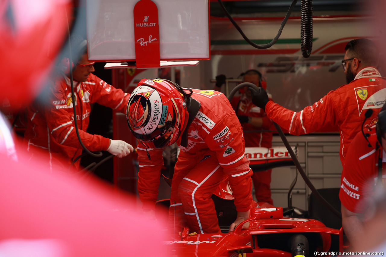 GP BELGIO, 25.08.2017 - Prove Libere 1, Kimi Raikkonen (FIN) Ferrari SF70H