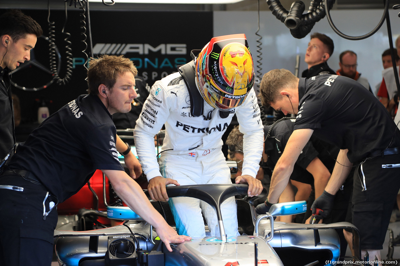 GP BELGIO, 25.08.2017 - Prove Libere 1, Lewis Hamilton (GBR) Mercedes AMG F1 W08