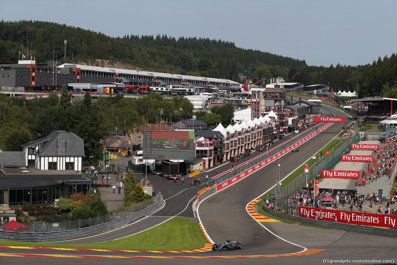 GP BELGIO, 25.08.2017 - Prove Libere 1, Valtteri Bottas (FIN) Mercedes AMG F1 W08