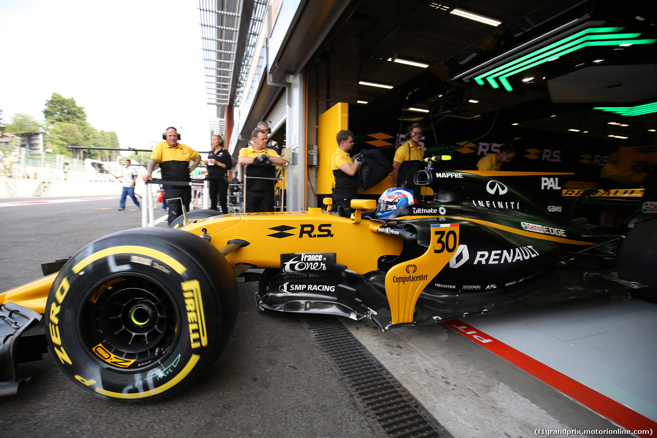 GP BELGIO, 25.08.2017 - Prove Libere 1, Jolyon Palmer (GBR) Renault Sport F1 Team RS17
