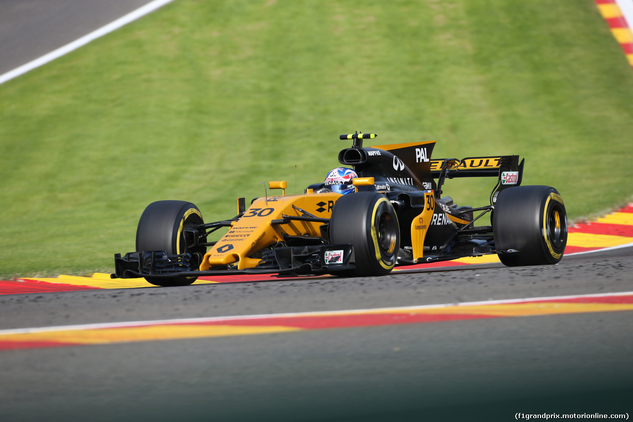 GP BELGIO, 25.08.2017 - Prove Libere 1, Jolyon Palmer (GBR) Renault Sport F1 Team RS17