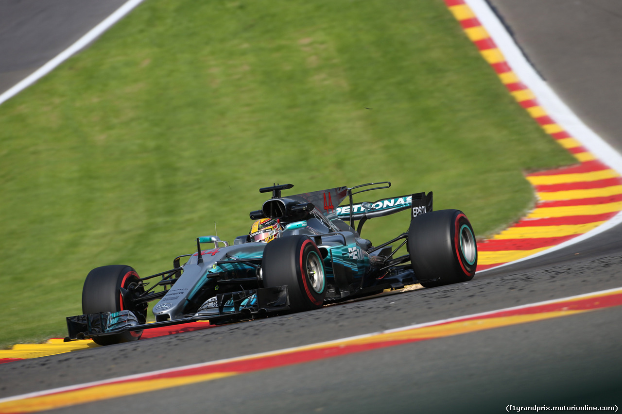 GP BELGIO, 25.08.2017 - Prove Libere 1, Lewis Hamilton (GBR) Mercedes AMG F1 W08