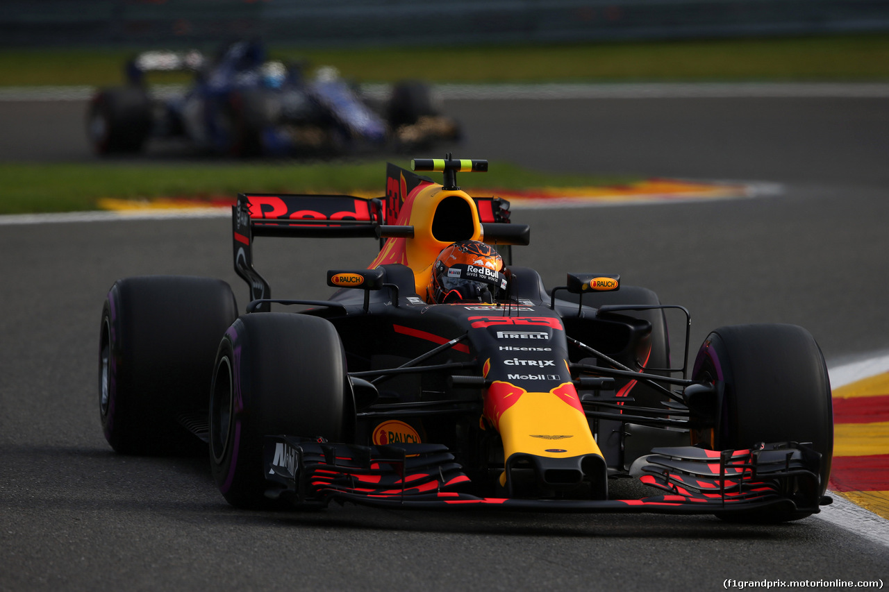 GP BELGIO, 25.08.2017 - Prove Libere 1, Max Verstappen (NED) Red Bull Racing RB13