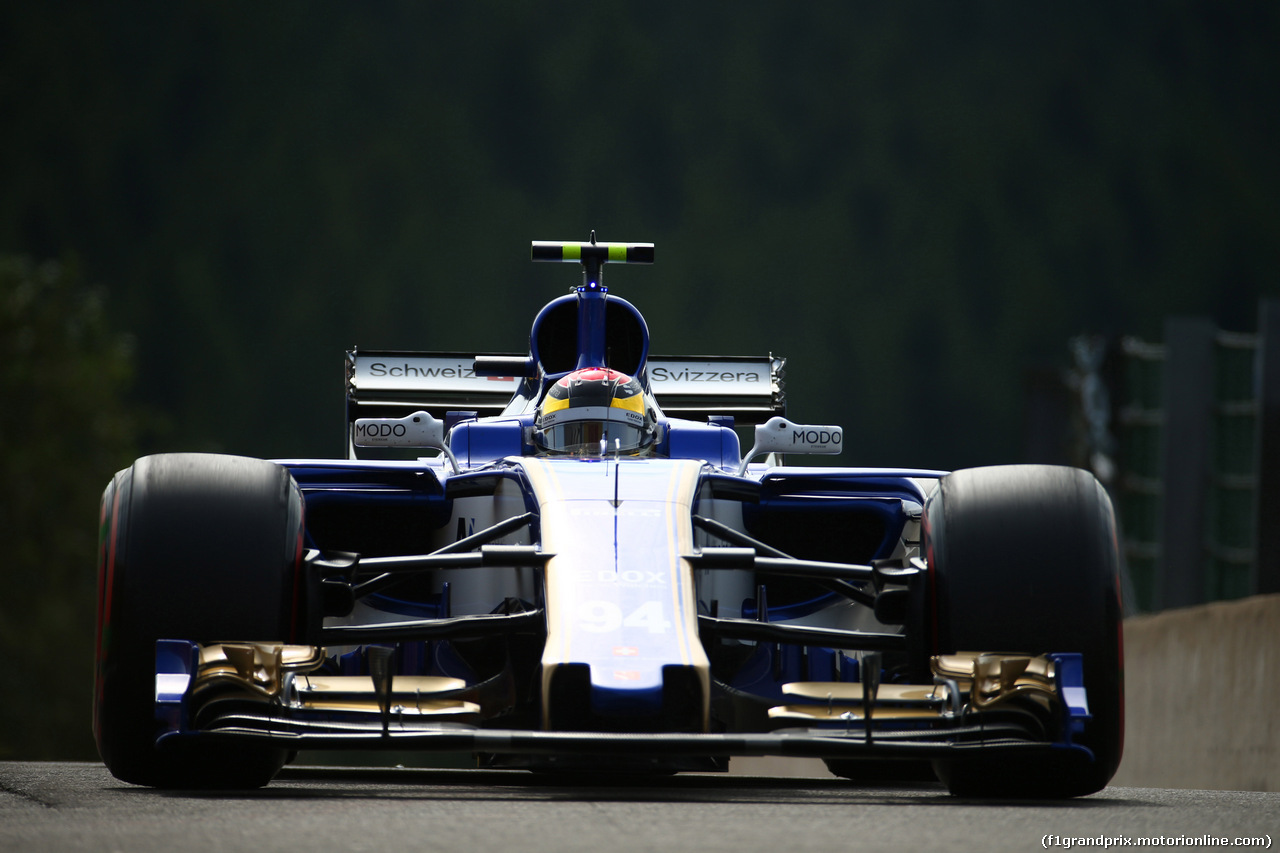 GP BELGIO, 25.08.2017 - Prove Libere 1, Pascal Wehrlein (GER) Sauber C36