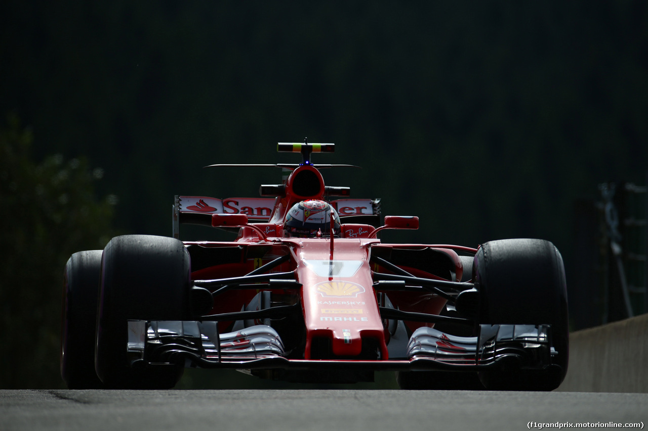 GP BELGIO, 25.08.2017 - Prove Libere 1, Kimi Raikkonen (FIN) Ferrari SF70H