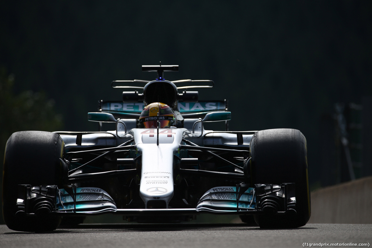 GP BELGIO, 25.08.2017 - Prove Libere 1, Lewis Hamilton (GBR) Mercedes AMG F1 W08