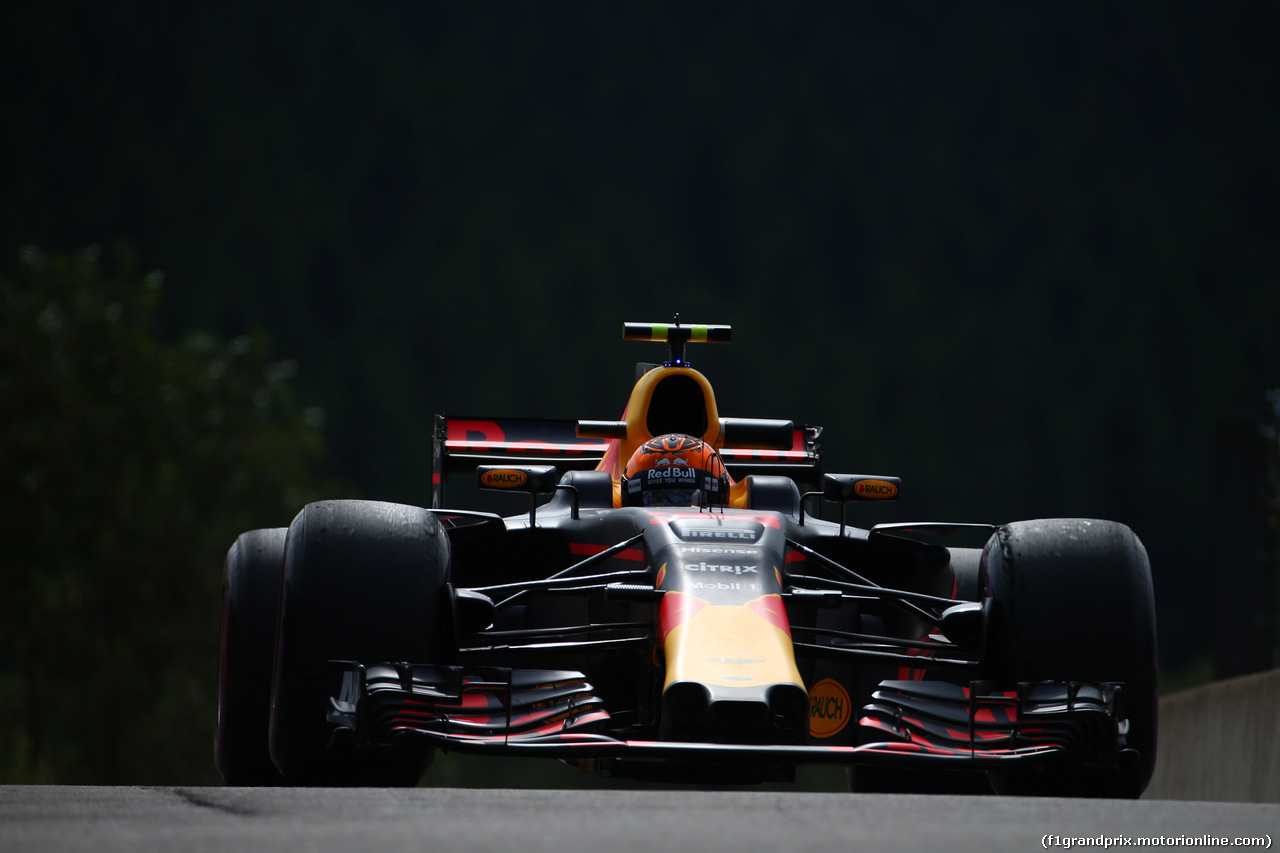 GP BELGIO, 25.08.2017 - Prove Libere 1, Max Verstappen (NED) Red Bull Racing RB13