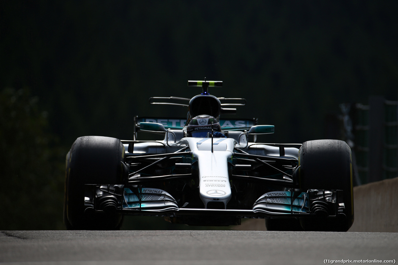 GP BELGIO, 25.08.2017 - Prove Libere 1, Valtteri Bottas (FIN) Mercedes AMG F1 W08