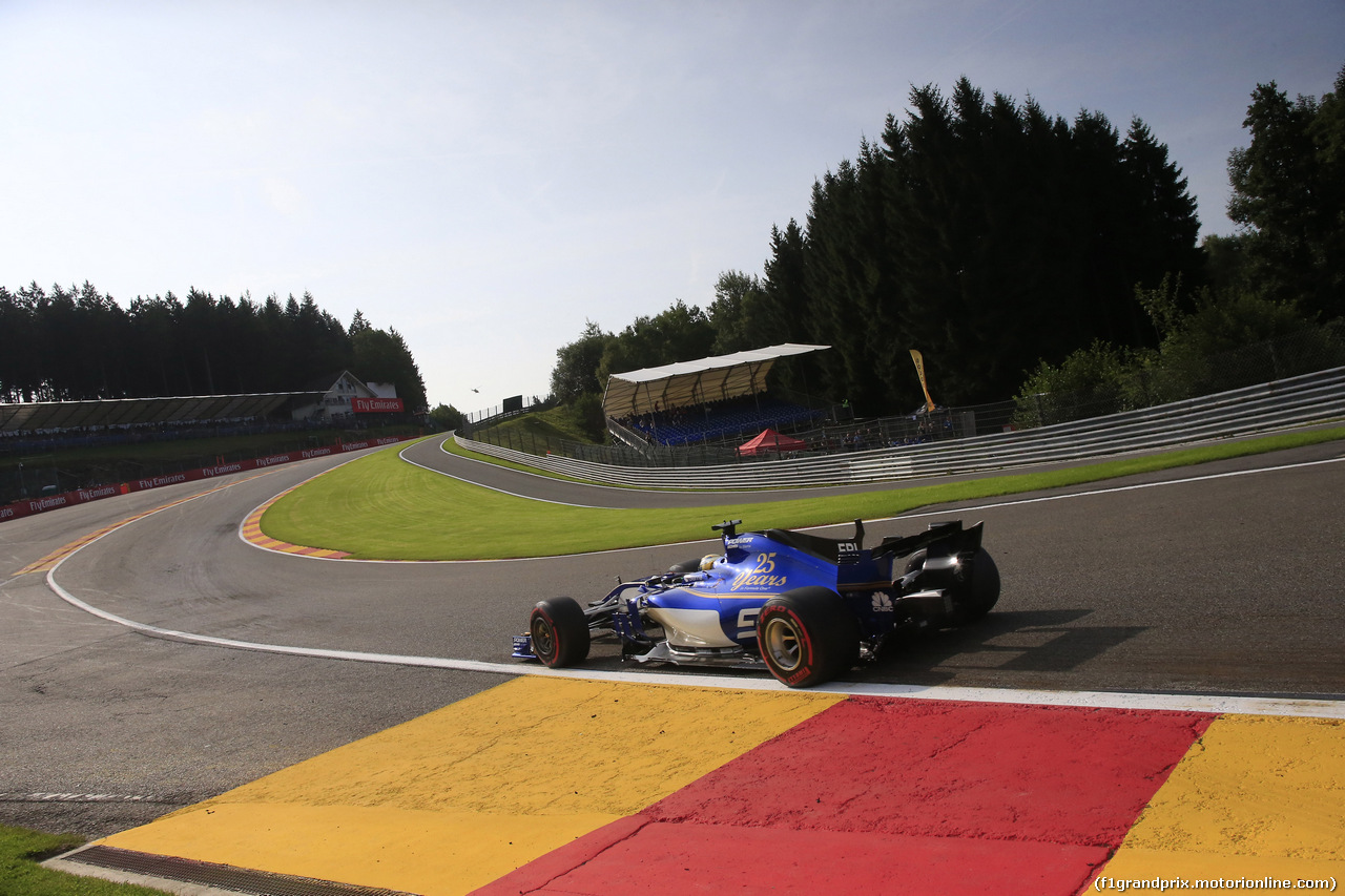 GP BELGIO, 25.08.2017 - Prove Libere 1, Marcus Ericsson (SUE) Sauber C36