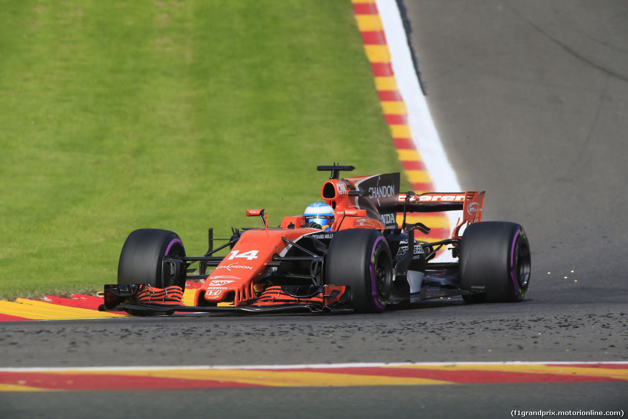 GP BELGIO, 25.08.2017 - Prove Libere 1, Fernando Alonso (ESP) McLaren MCL32