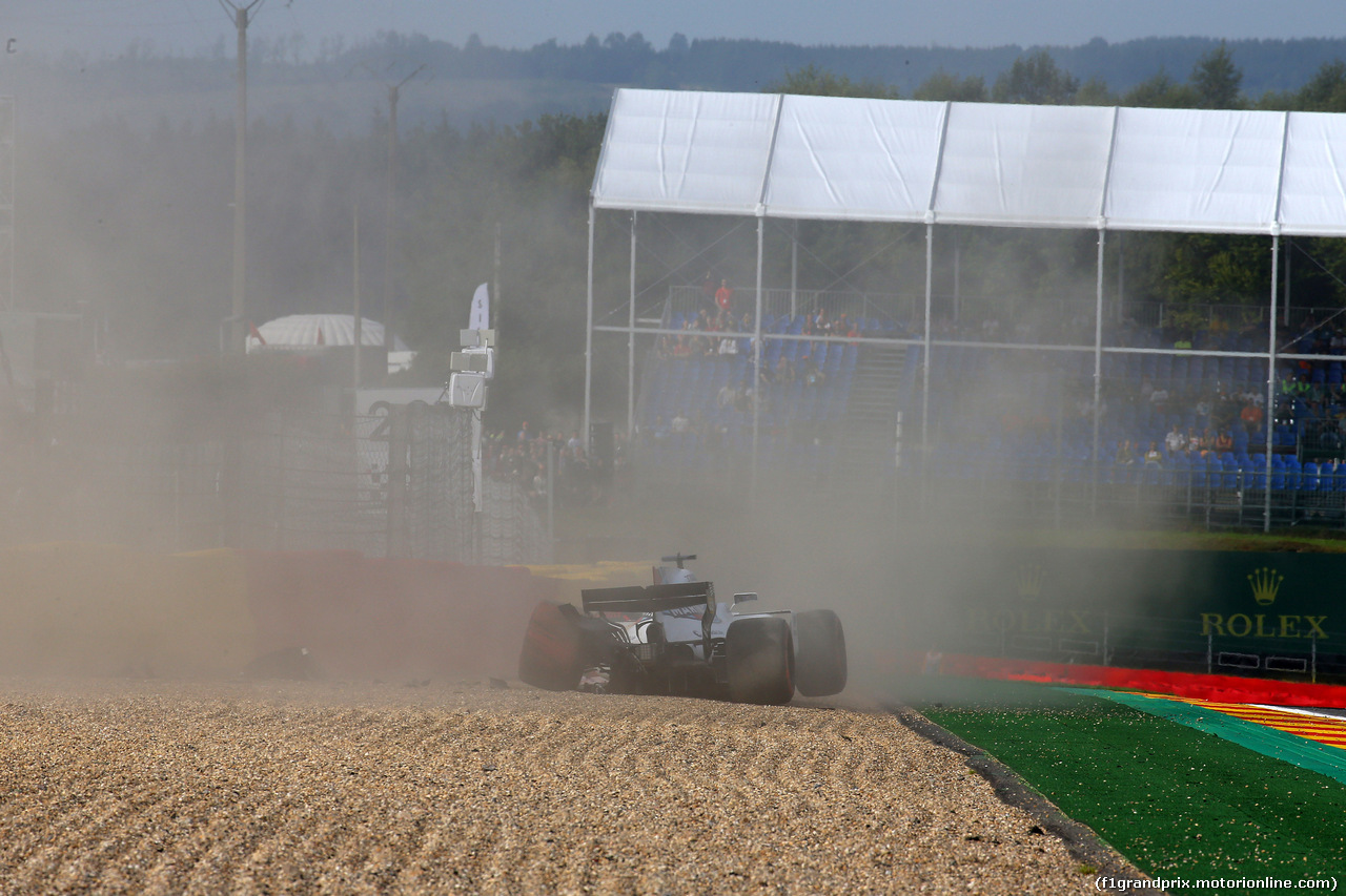 GP BELGIO, 25.08.2017 - Prove Libere 1, Crash, Felipe Massa (BRA) Williams FW40