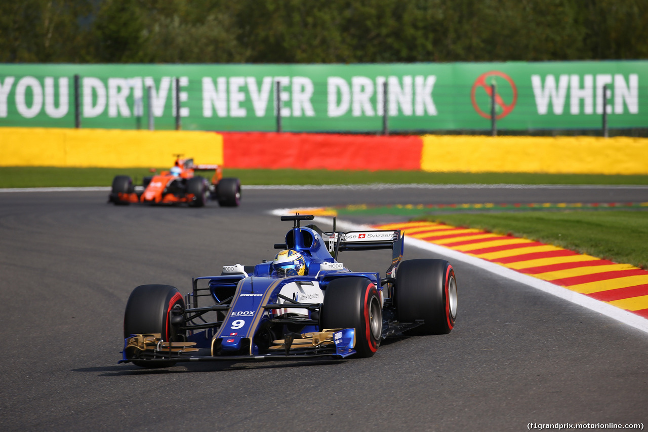 GP BELGIO, 25.08.2017 - Prove Libere 1, Marcus Ericsson (SUE) Sauber C36