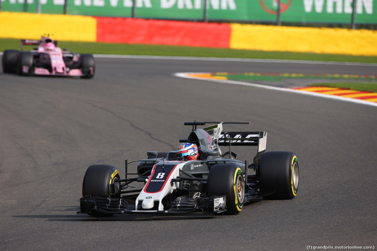 GP BELGIO, 25.08.2017 - Prove Libere 1, Romain Grosjean (FRA) Haas F1 Team VF-17