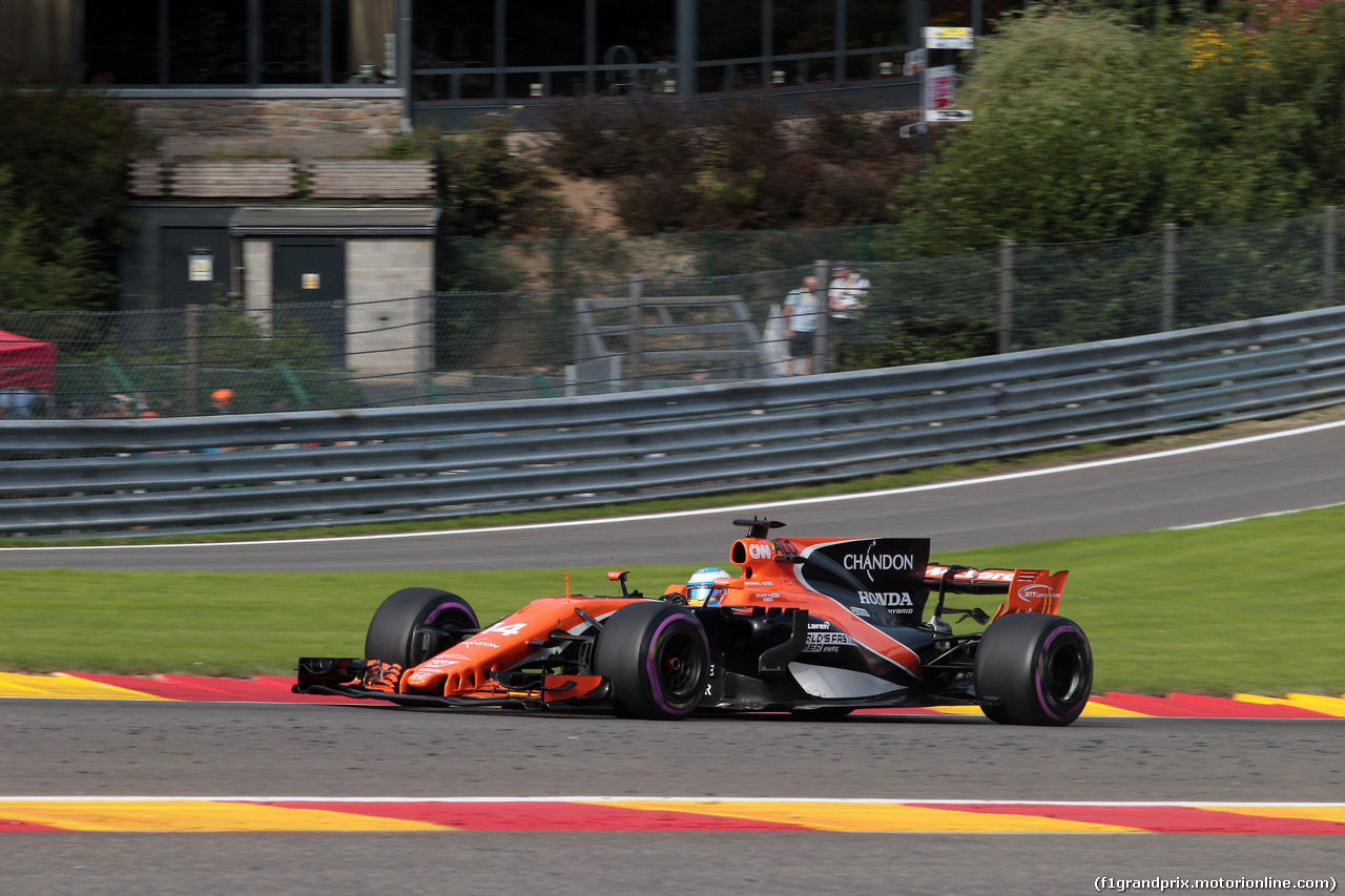 GP BELGIO, 25.08.2017 - Prove Libere 1, Fernando Alonso (ESP) McLaren MCL32