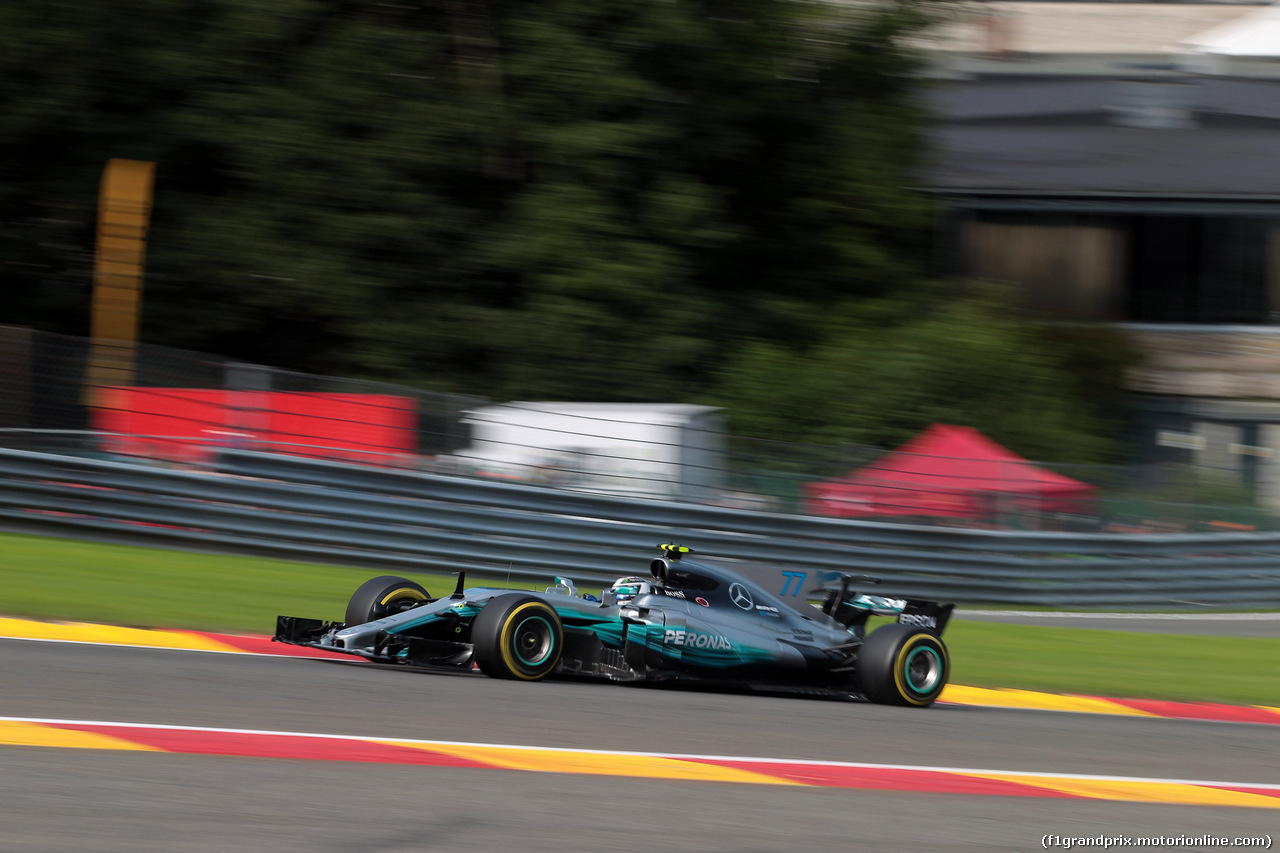 GP BELGIO, 25.08.2017 - Prove Libere 1, Valtteri Bottas (FIN) Mercedes AMG F1 W08