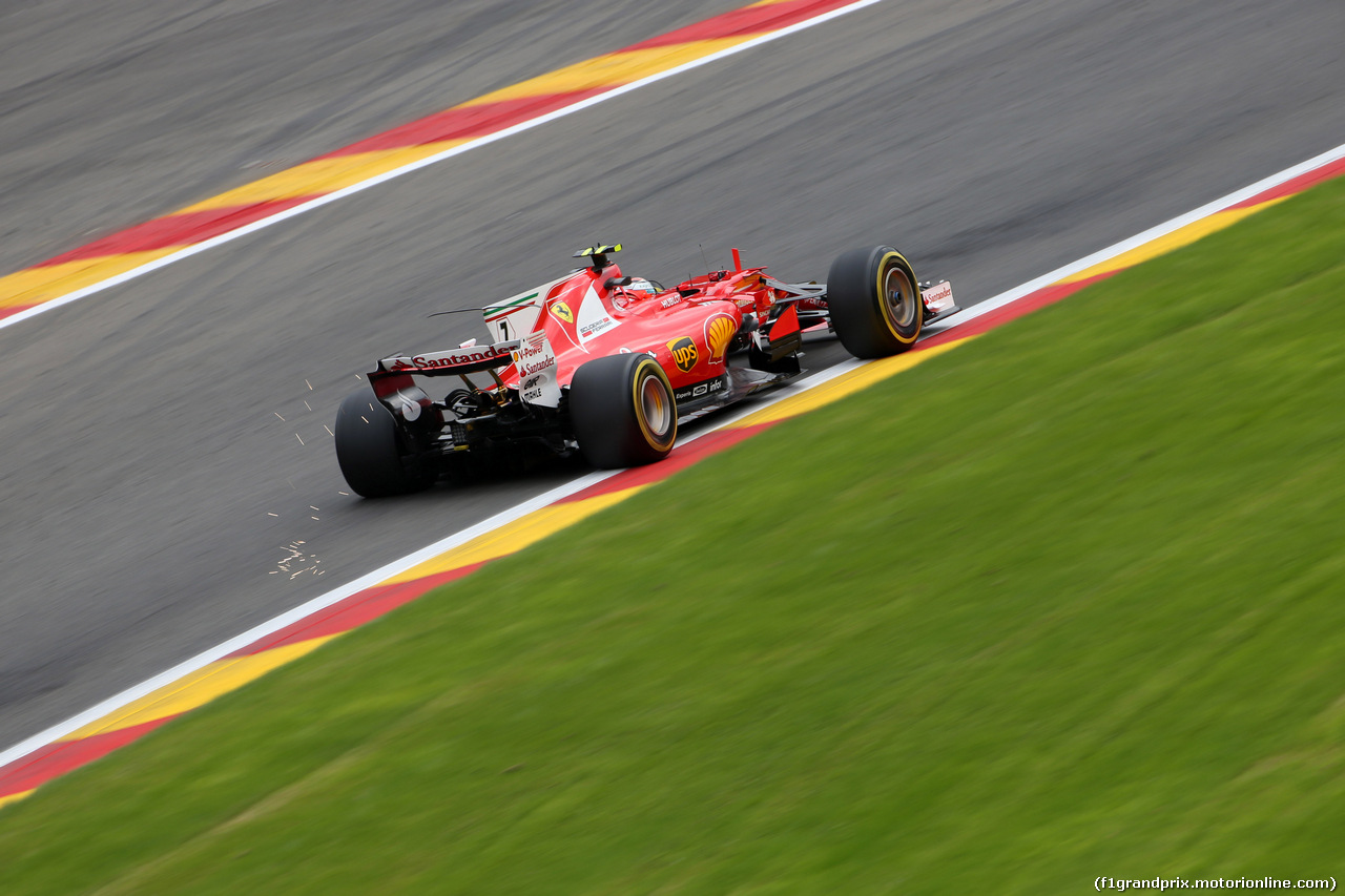 GP BELGIO, 25.08.2017 - Prove Libere 2, Kimi Raikkonen (FIN) Ferrari SF70H