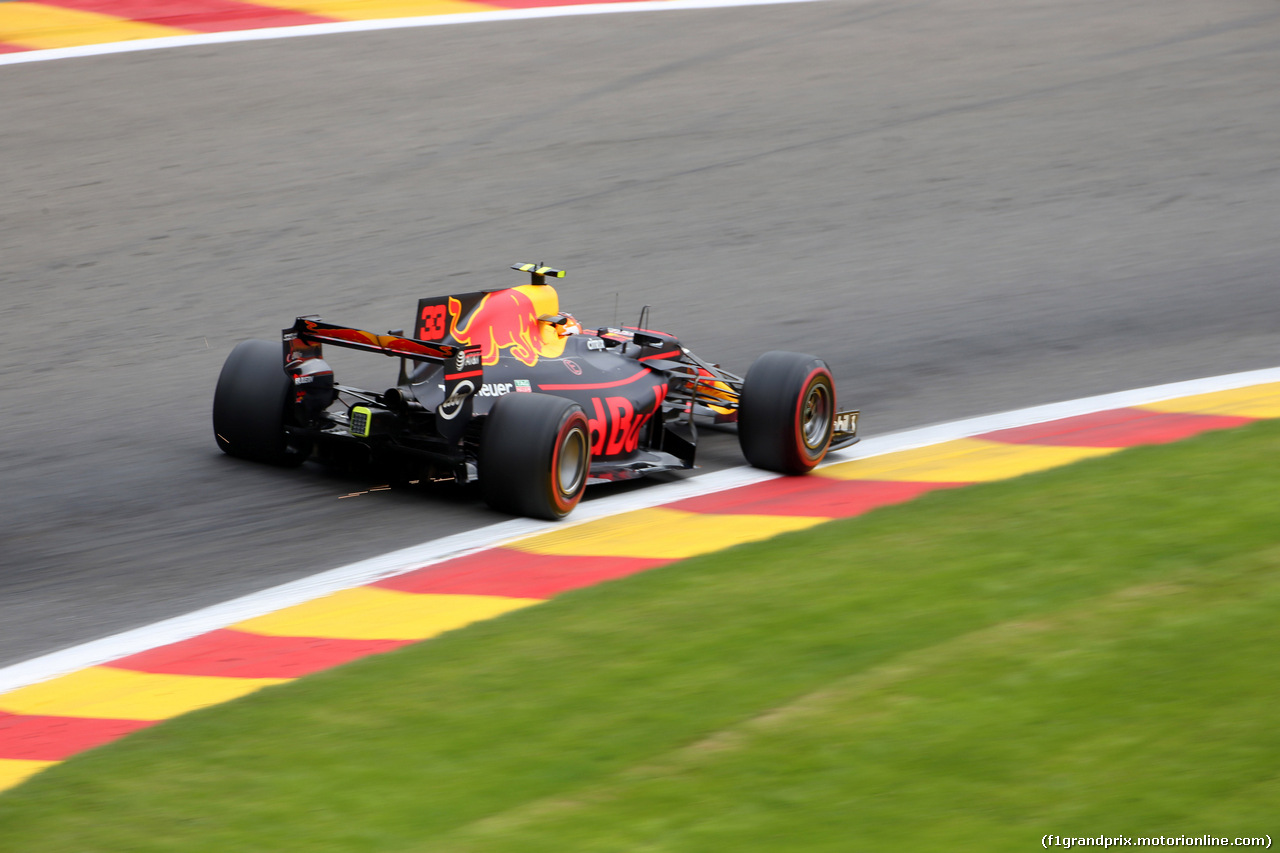 GP BELGIO, 25.08.2017 - Prove Libere 2, Max Verstappen (NED) Red Bull Racing RB13