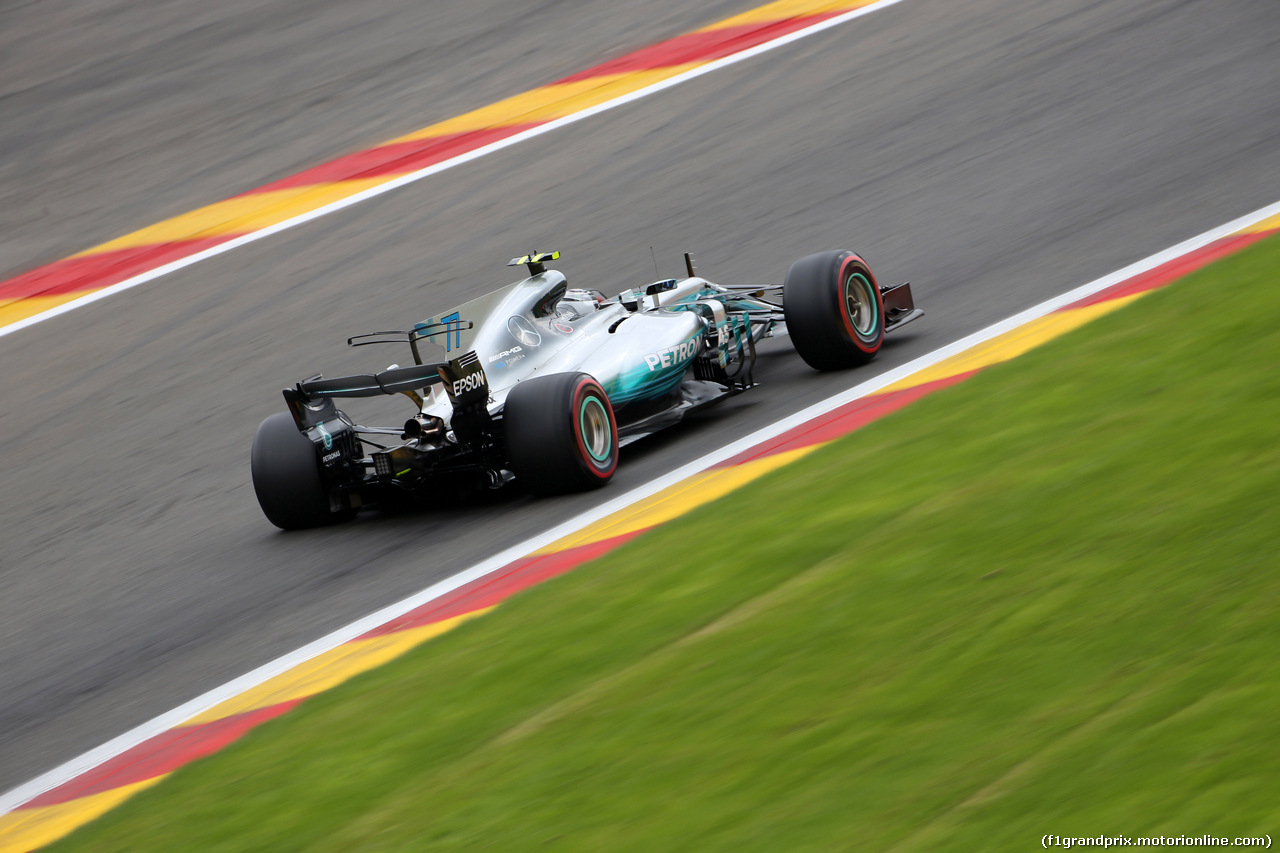 GP BELGIO, 25.08.2017 - Prove Libere 2, Valtteri Bottas (FIN) Mercedes AMG F1 W08