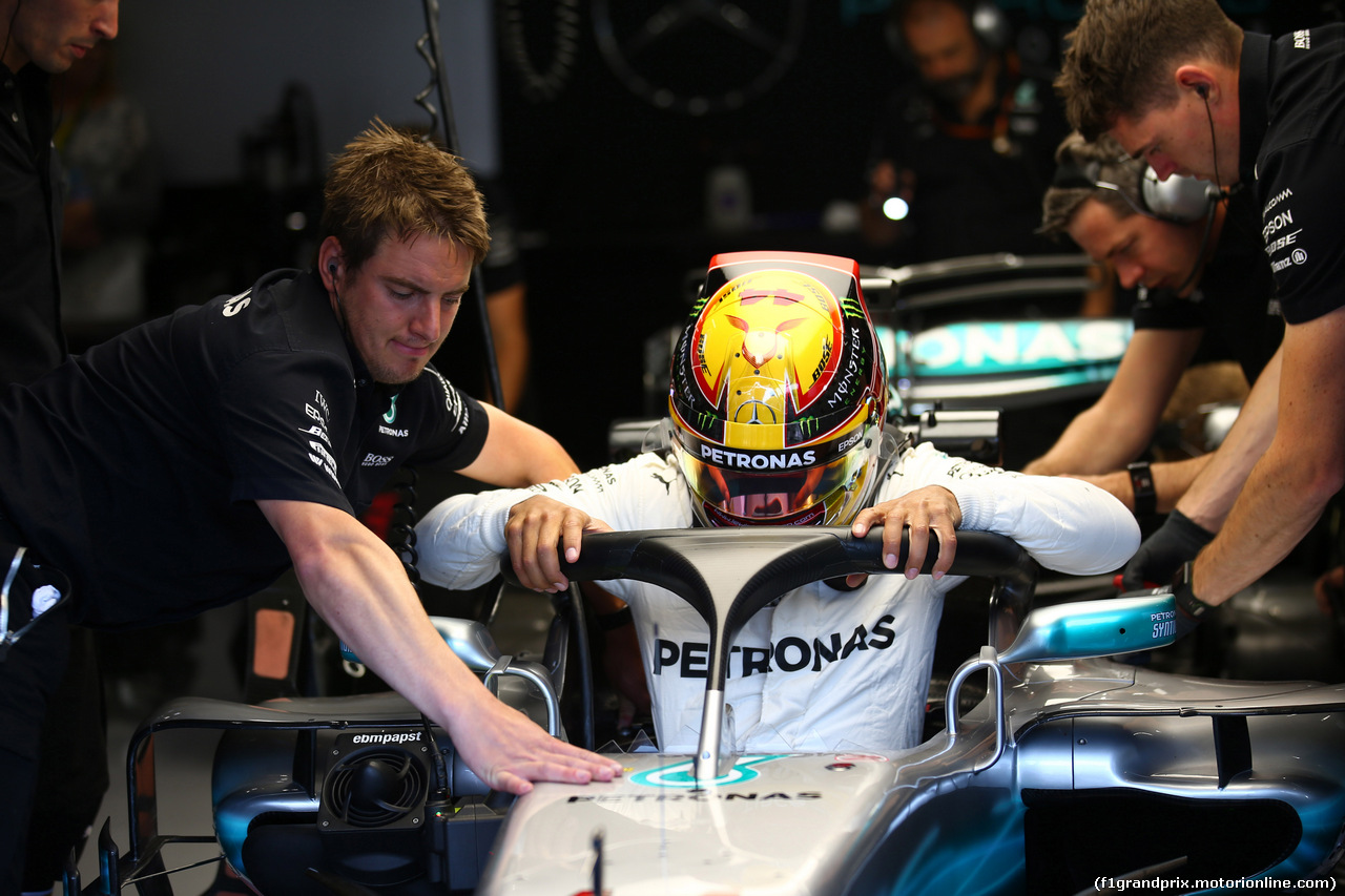 GP BELGIO, 25.08.2017 - Prove Libere 1, Lewis Hamilton (GBR) Mercedes AMG F1 W08
