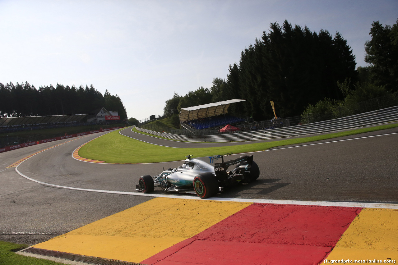 GP BELGIO, 25.08.2017 - Prove Libere 1, Valtteri Bottas (FIN) Mercedes AMG F1 W08