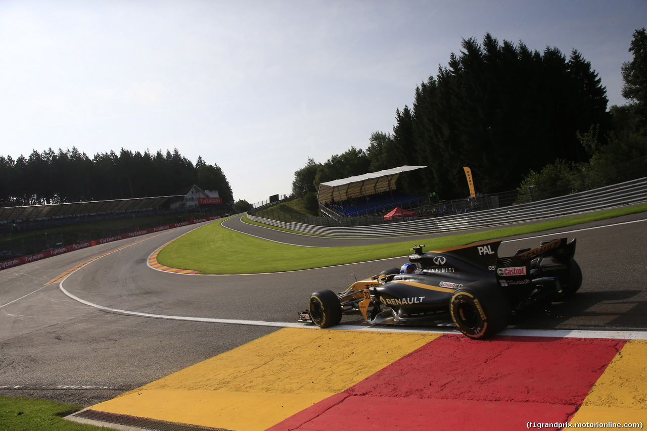 GP BELGIO, 25.08.2017 - Prove Libere 1, Jolyon Palmer (GBR) Renault Sport F1 Team RS17