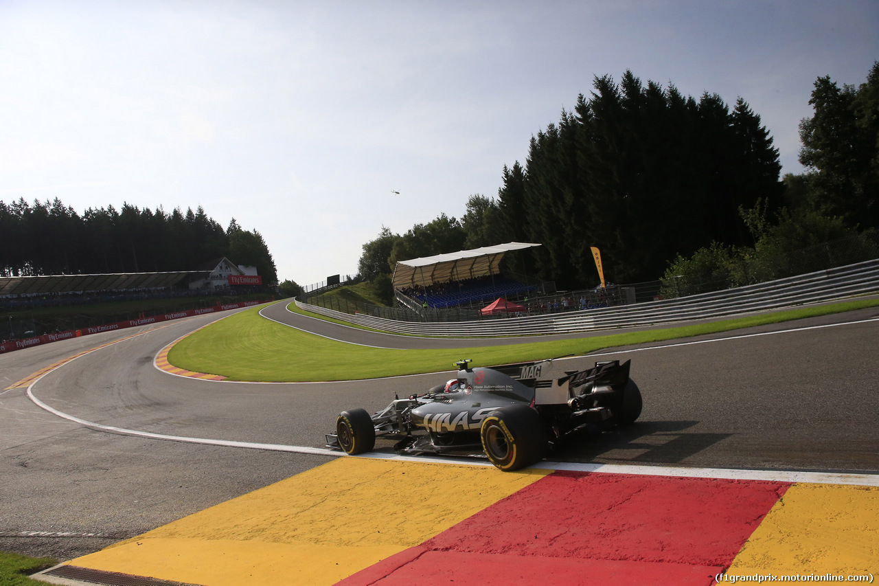 GP BELGIO, 25.08.2017 - Prove Libere 1, Kevin Magnussen (DEN) Haas F1 Team VF-17