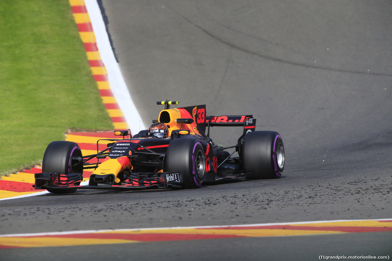 GP BELGIO, 25.08.2017 - Prove Libere 1, Max Verstappen (NED) Red Bull Racing RB13