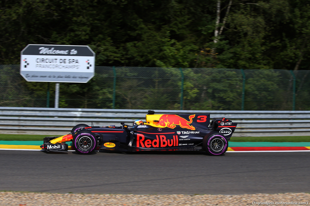 GP BELGIO, 25.08.2017 - Prove Libere 1, Daniel Ricciardo (AUS) Red Bull Racing RB13