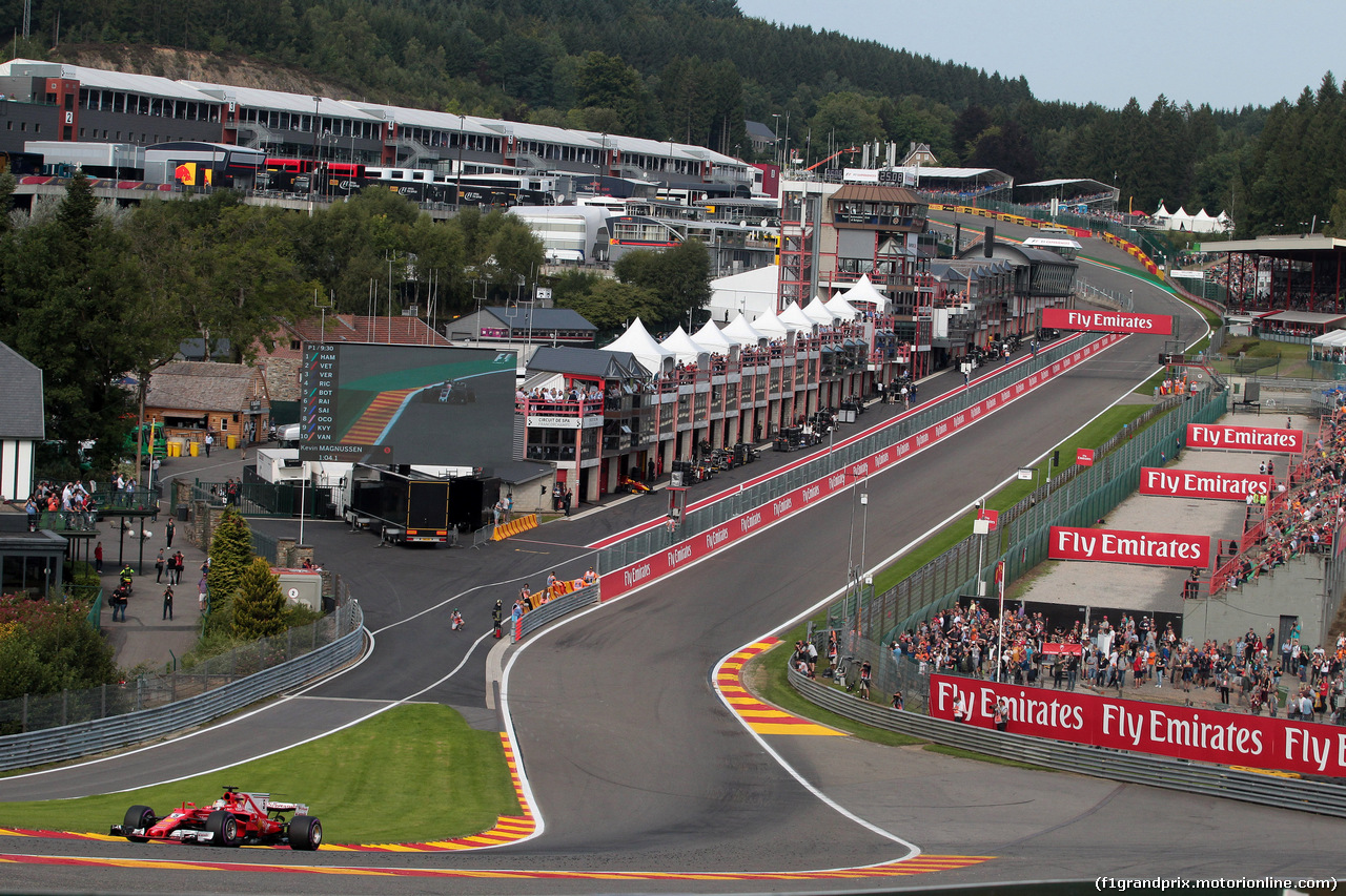 GP BELGIO, 25.08.2017 - Prove Libere 1, Sebastian Vettel (GER) Ferrari SF70H