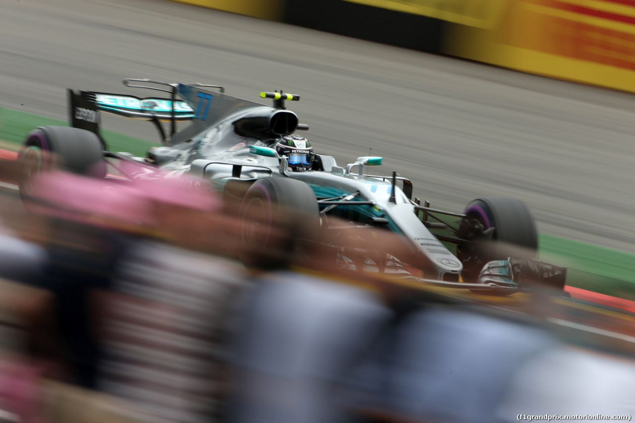 GP BELGIO, 25.08.2017 - Prove Libere 2, Valtteri Bottas (FIN) Mercedes AMG F1 W08