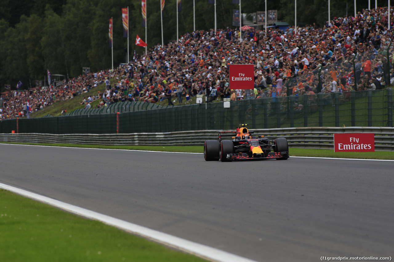 GP BELGIO, 25.08.2017 - Prove Libere 2, Max Verstappen (NED) Red Bull Racing RB13