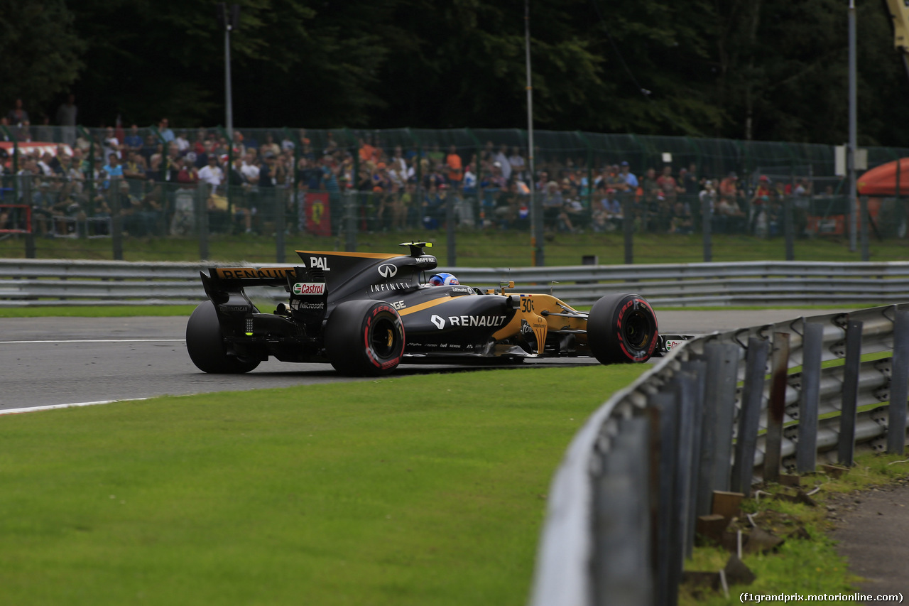 GP BELGIO, 25.08.2017 - Prove Libere 2, Jolyon Palmer (GBR) Renault Sport F1 Team RS17