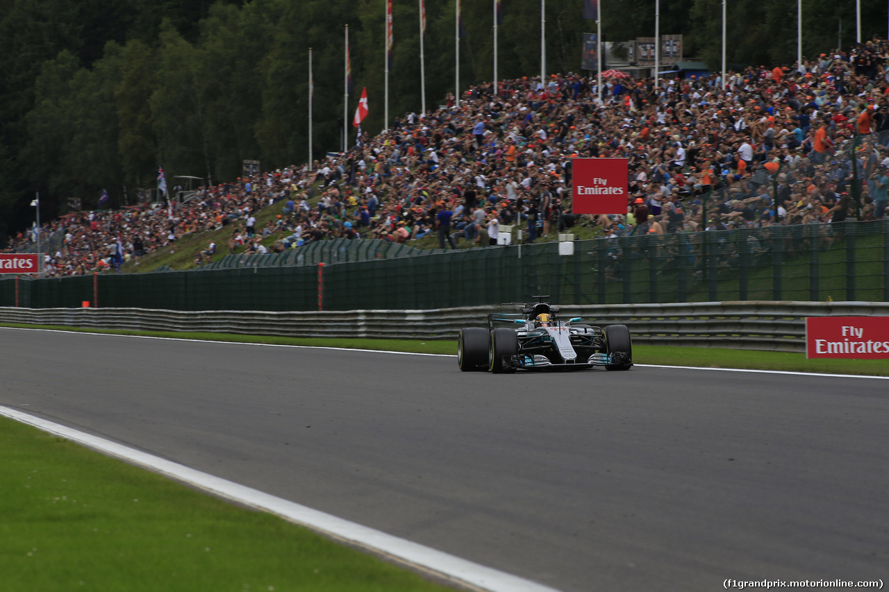 GP BELGIO, 25.08.2017 - Prove Libere 2, Lewis Hamilton (GBR) Mercedes AMG F1 W08