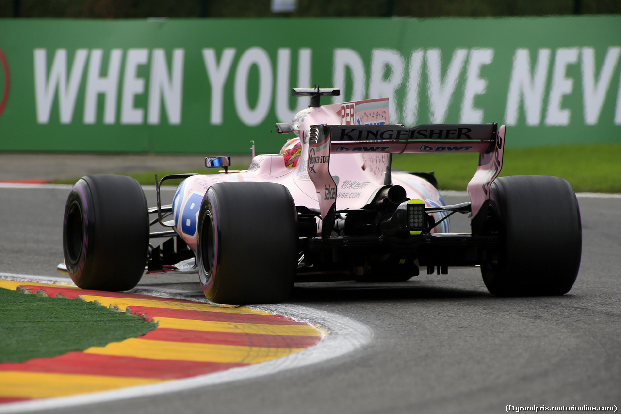 GP BELGIO, 25.08.2017 - Prove Libere 2, Sergio Perez (MEX) Sahara Force India F1 VJM010