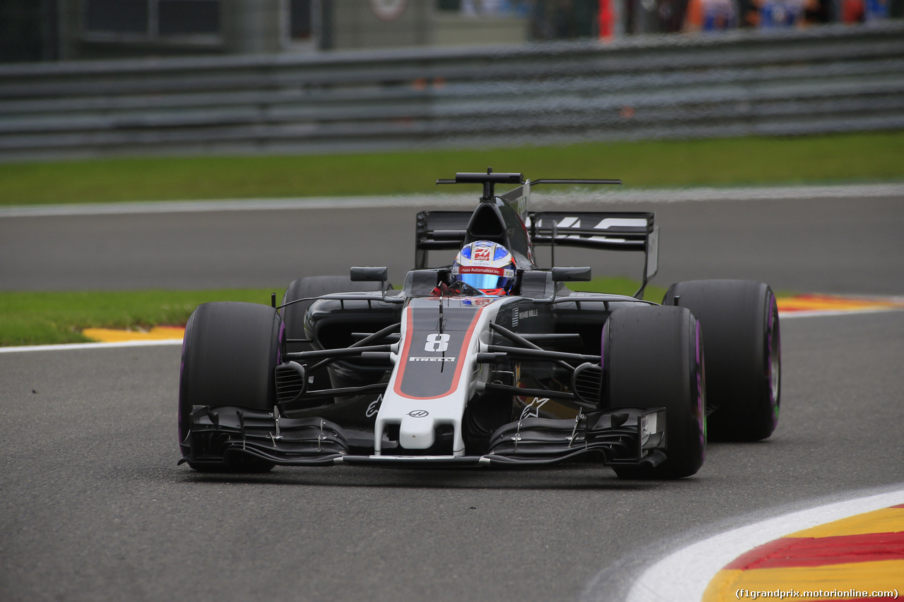GP BELGIO, 25.08.2017 - Prove Libere 2, Romain Grosjean (FRA) Haas F1 Team VF-17