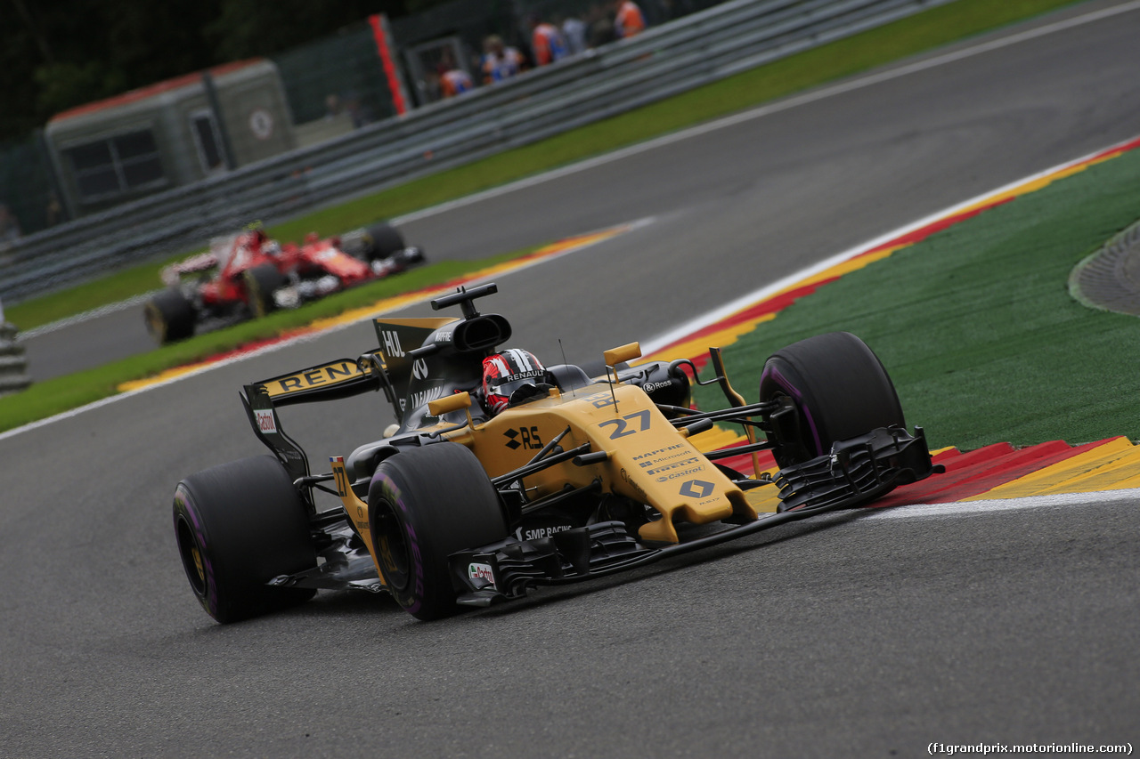 GP BELGIO, 25.08.2017 - Prove Libere 2, Nico Hulkenberg (GER) Renault Sport F1 Team RS17