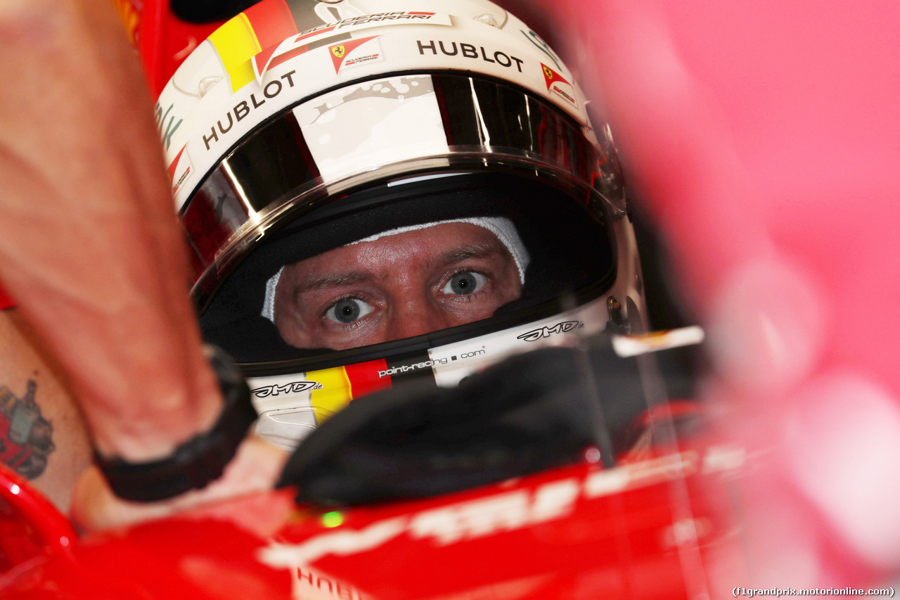 GP BELGIO, 25.08.2017 - Prove Libere 2, Sebastian Vettel (GER) Ferrari SF70H