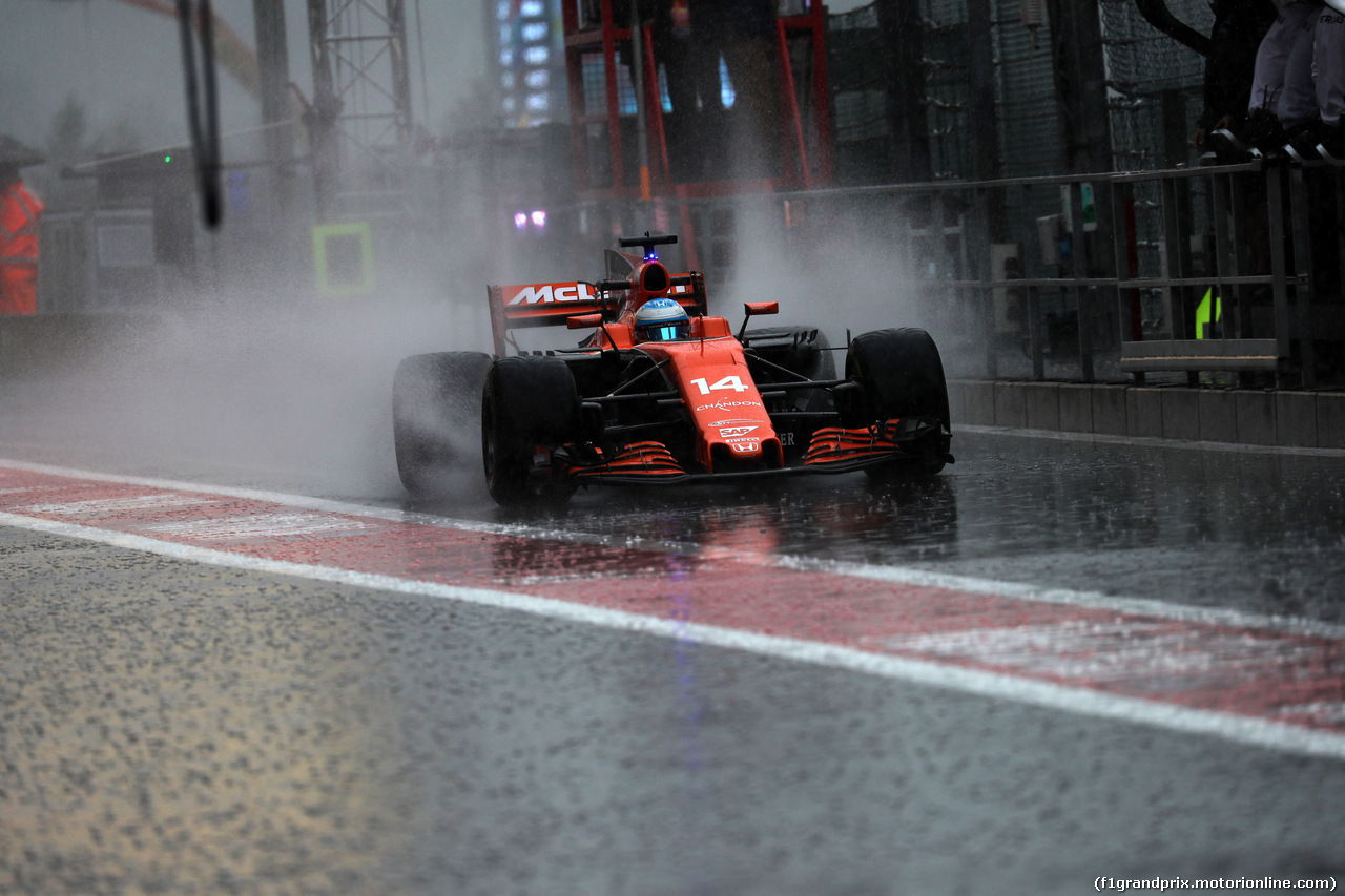 GP BELGIO, 25.08.2017 - Prove Libere 2, Fernando Alonso (ESP) McLaren MCL32