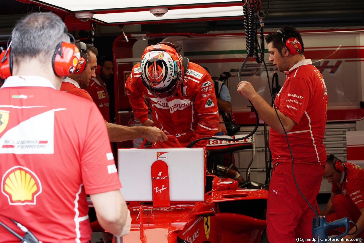 GP BELGIO, 25.08.2017 - Prove Libere 2, Sebastian Vettel (GER) Ferrari SF70H