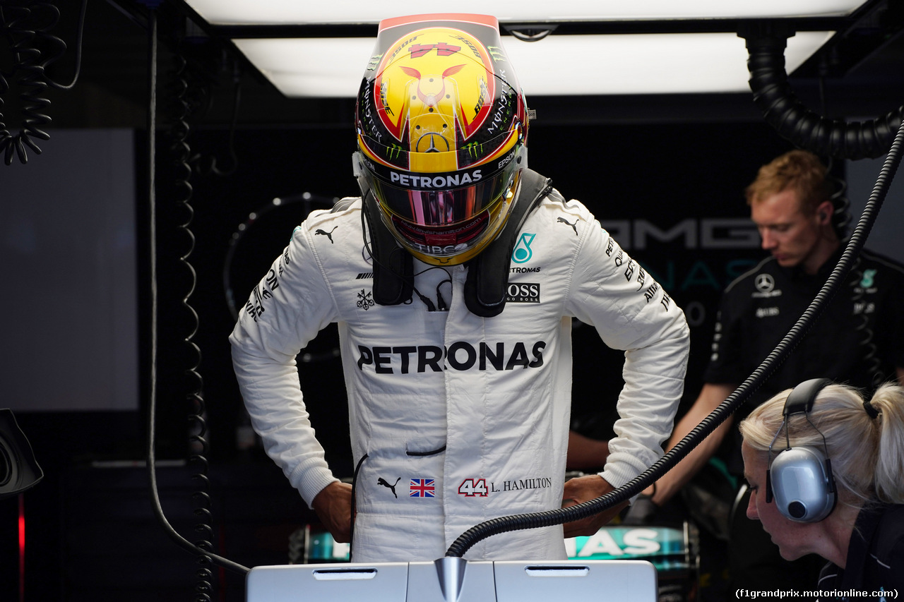 GP BELGIO, 25.08.2017 - Prove Libere 2, Lewis Hamilton (GBR) Mercedes AMG F1 W08