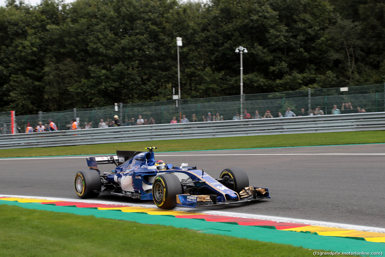 GP BELGIO, 25.08.2017 - Prove Libere 2, Pascal Wehrlein (GER) Sauber C36