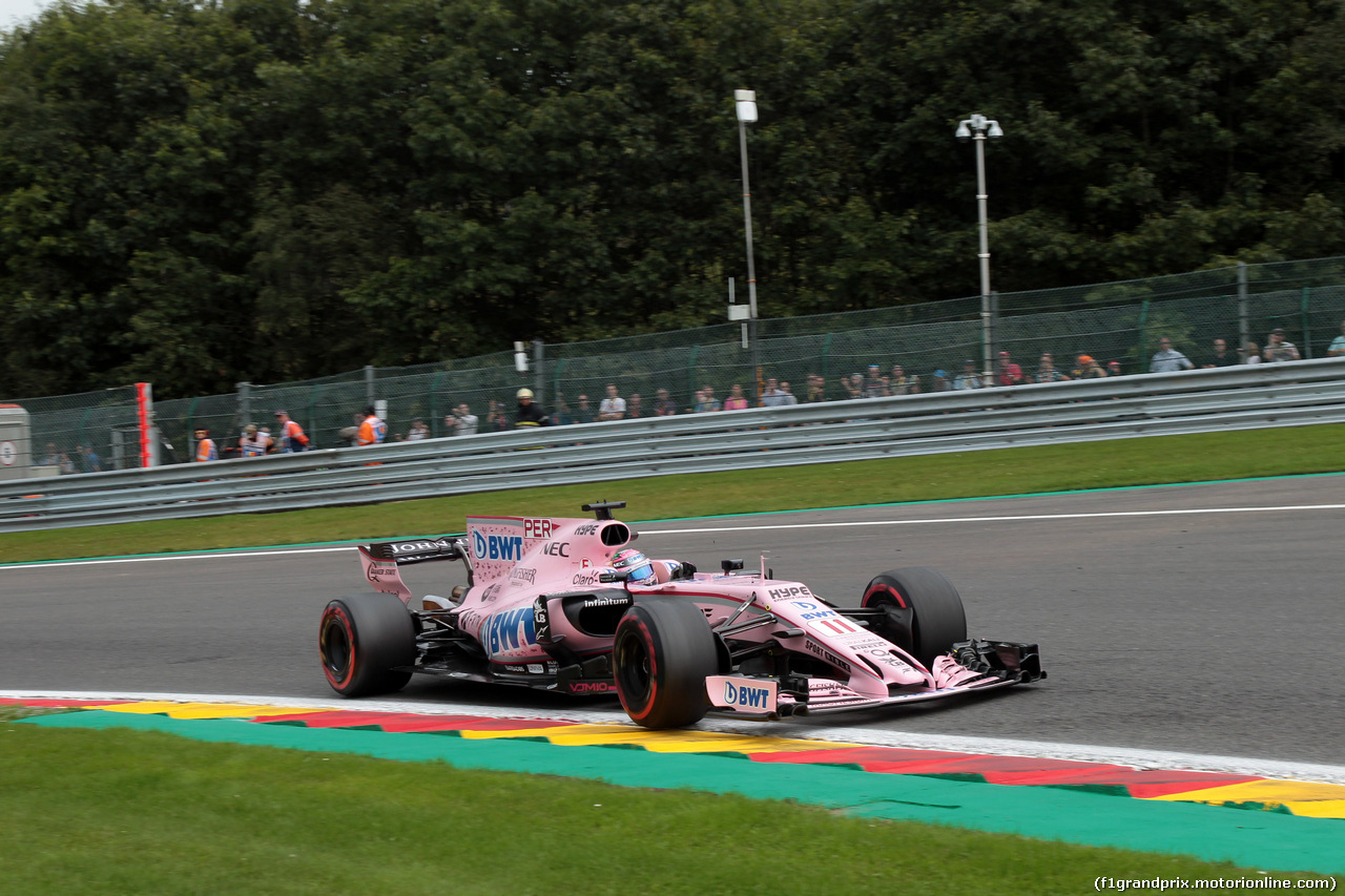 GP BELGIO, 25.08.2017 - Prove Libere 2, Sergio Perez (MEX) Sahara Force India F1 VJM010