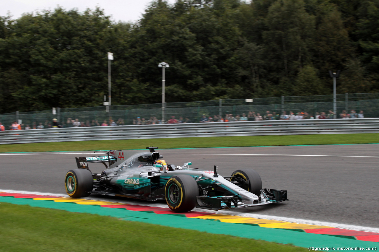 GP BELGIO, 25.08.2017 - Prove Libere 2, Lewis Hamilton (GBR) Mercedes AMG F1 W08