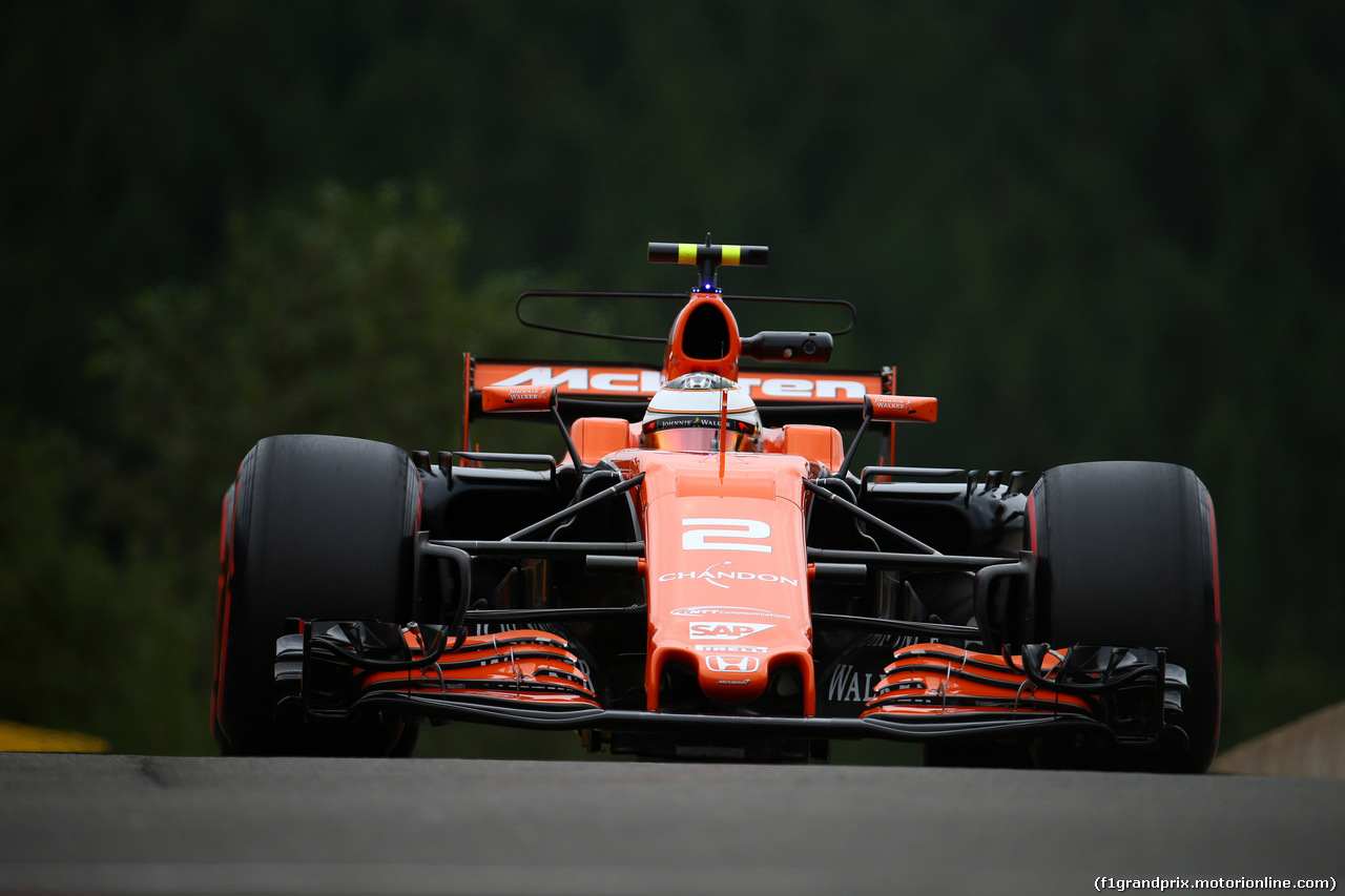 GP BELGIO, 25.08.2017 - Prove Libere 2, Stoffel Vandoorne (BEL) McLaren MCL32