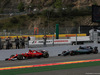 GP BELGIO, 25.08.2017 - Free Practice 1, Sebastian Vettel (GER) Ferrari SF70H e Lewis Hamilton (GBR) Mercedes AMG F1 W08