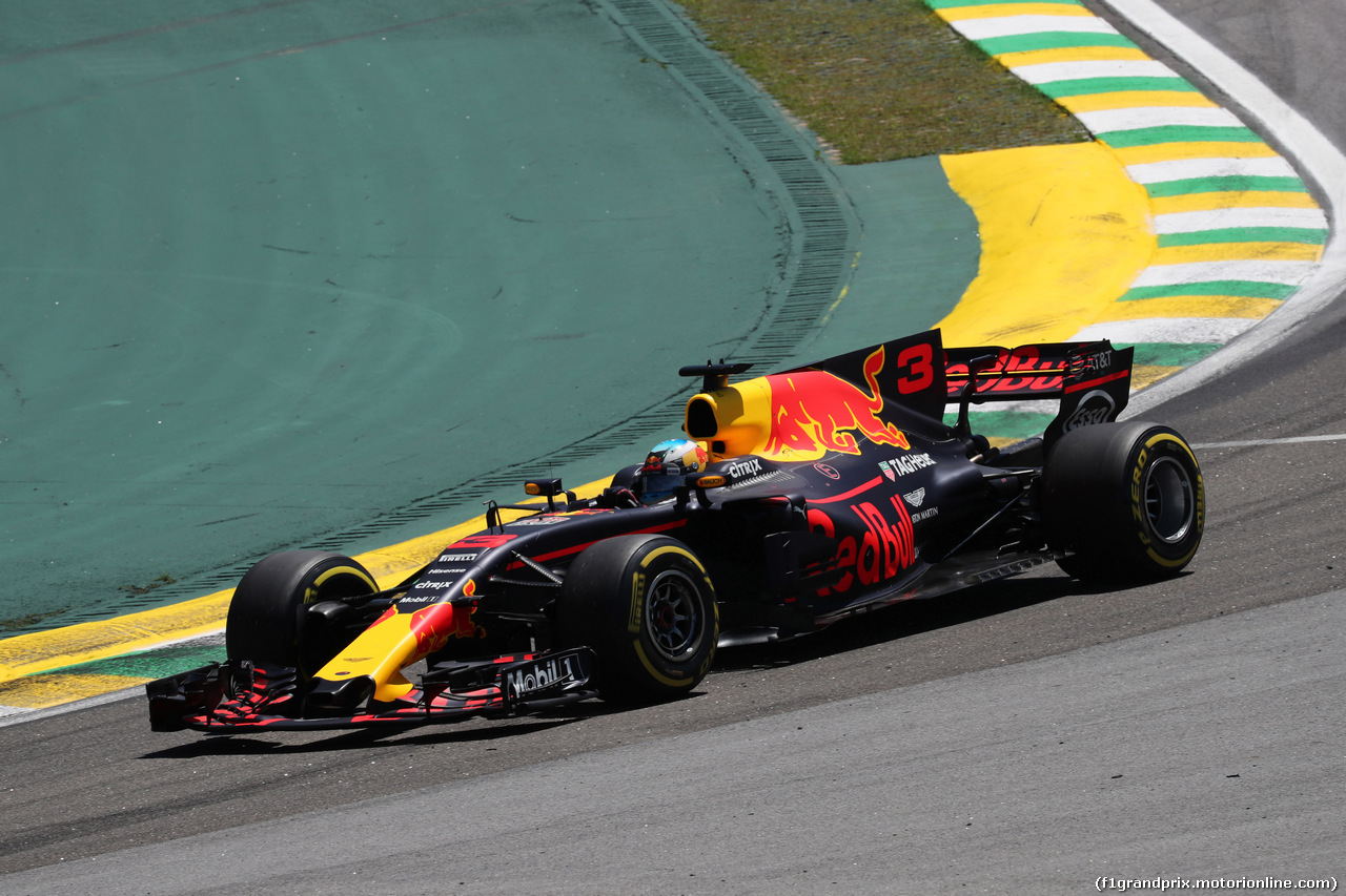 GP BRASILE, 12.11.2017 - Gara, Daniel Ricciardo (AUS) Red Bull Racing RB13