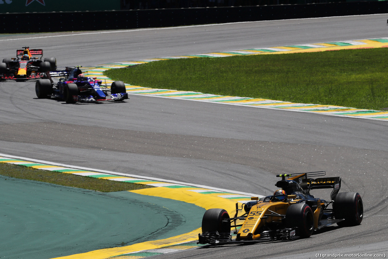 GP BRASILE, 12.11.2017 - Gara, Carlos Sainz Jr (ESP) Renault Sport F1 Team RS17