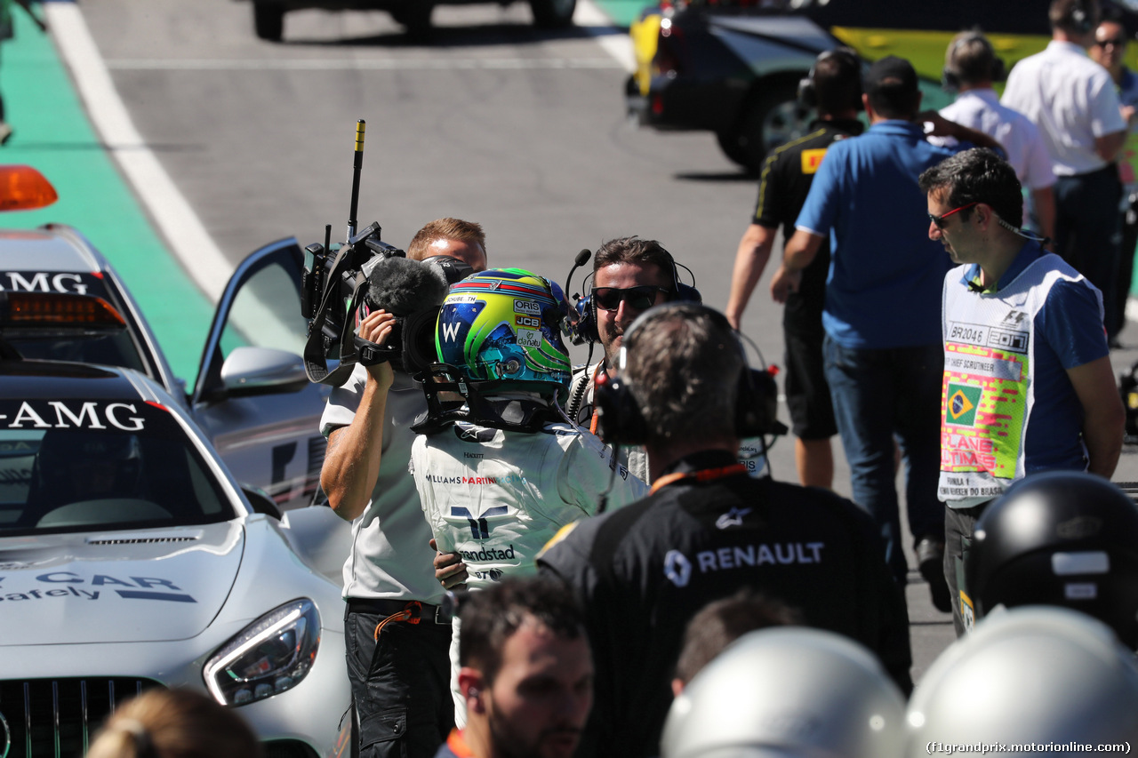 GP BRASILE, 12.11.2017 - Gara, Felipe Massa (BRA) Williams FW40